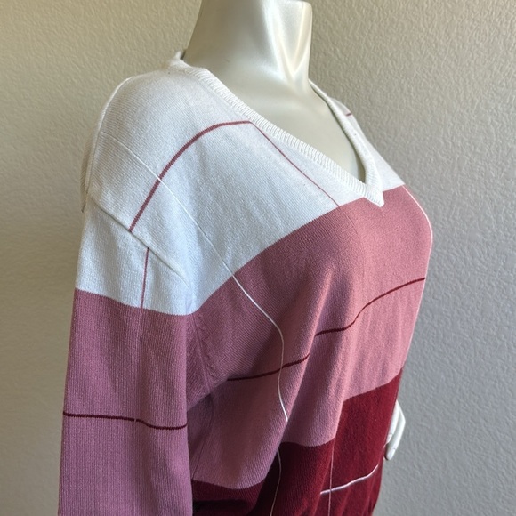 Vintage 70s 80s La Mode Golf Tennis Argyle Sweater Cashmerlon Size Large - Picture 6 of 7